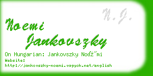 noemi jankovszky business card